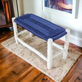 Natural wooden bench