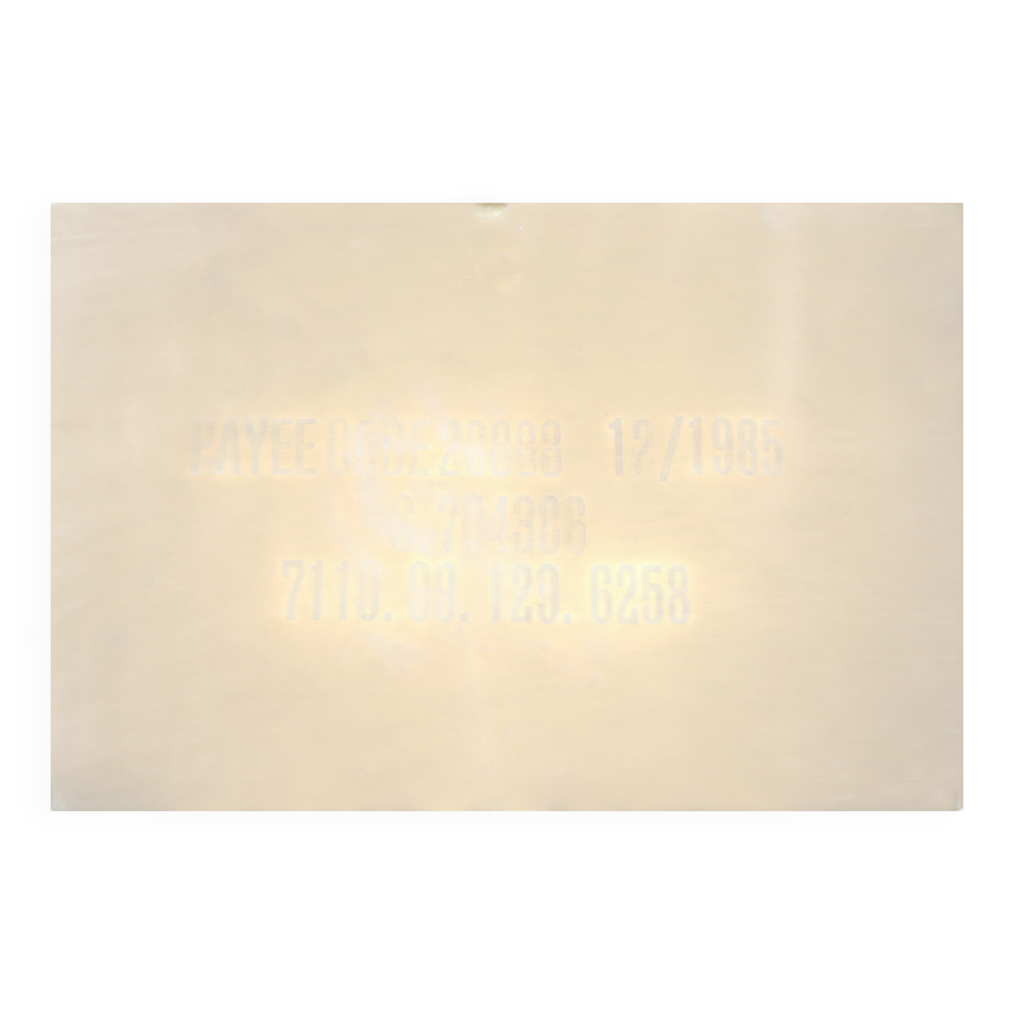 Stackable British military office table in stainless steel