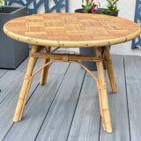 Former vintage rattan lounge