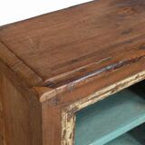 Old Teak Bedside Shelf Patina and Original Piece from India
