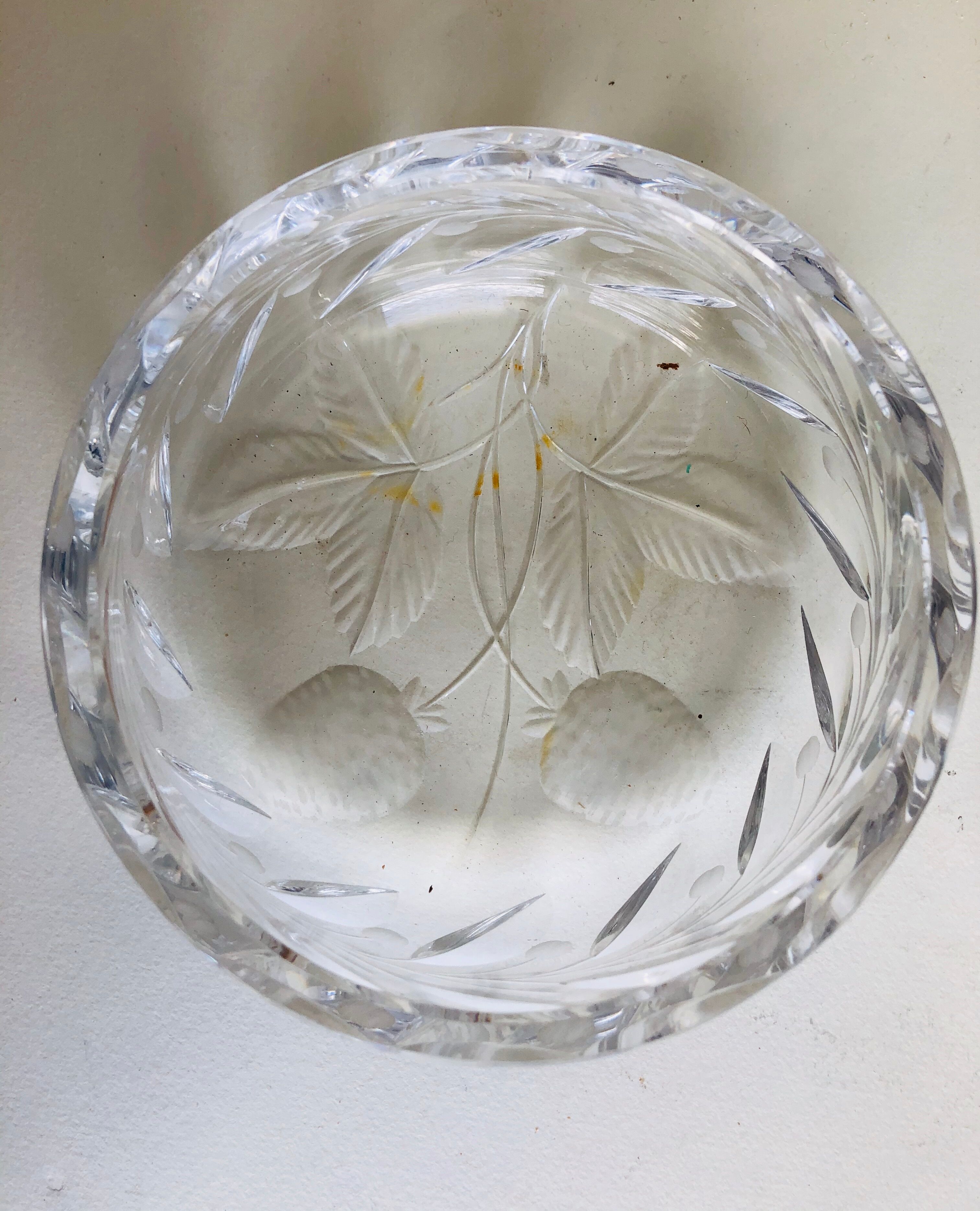 Crystal trinket bowl