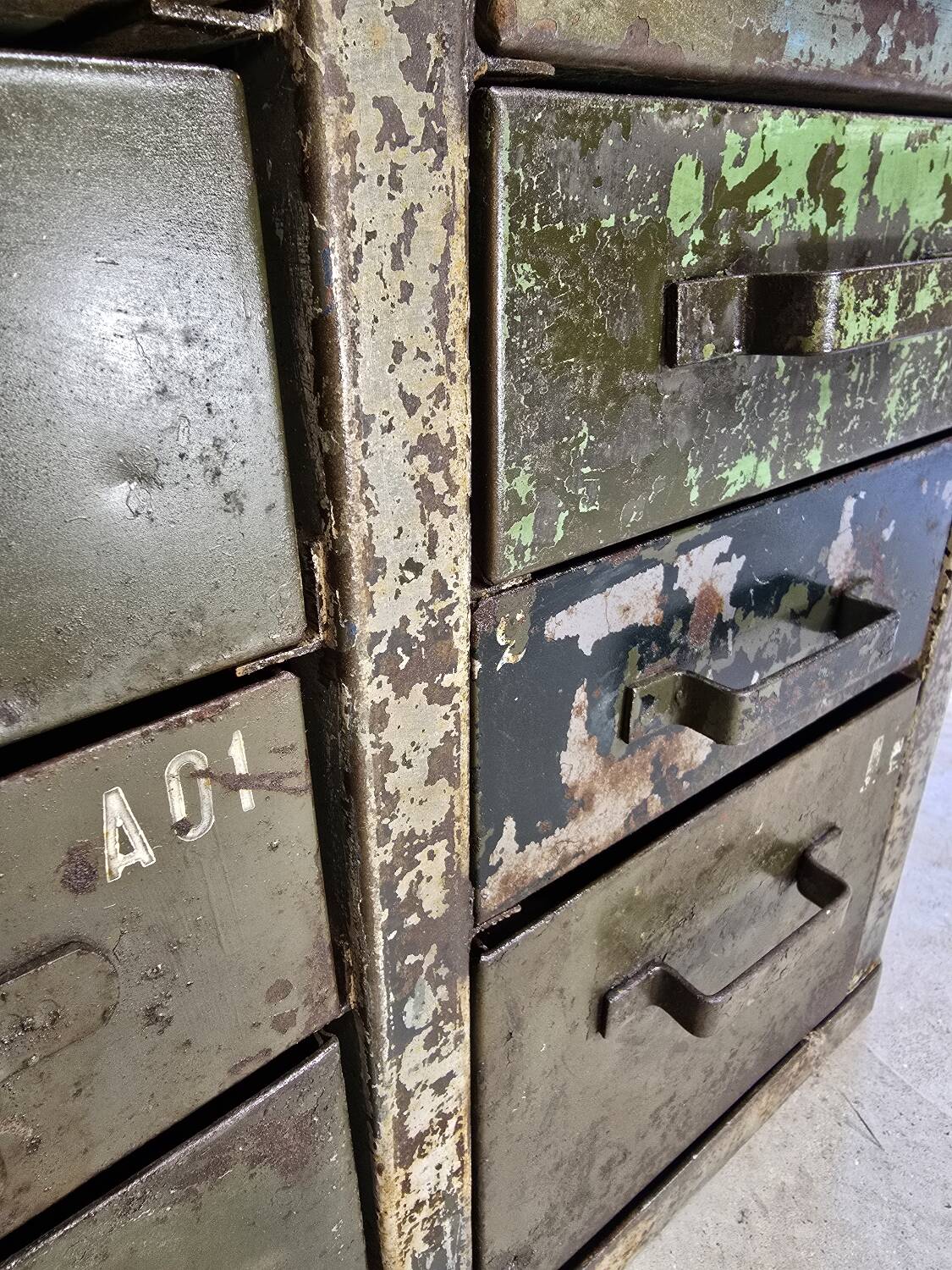 French army trade furniture with drawers