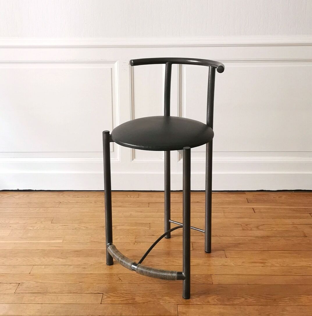 Post-modern high stool, 1980