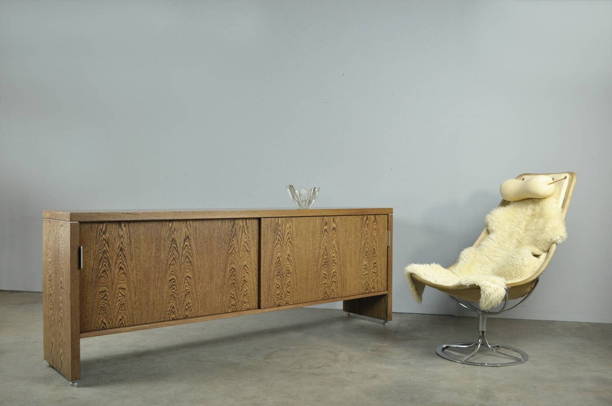 Buffet vintage de style néerlandais moderne avec finition wengé, années 1980