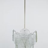 J.T. Kalmar Vienna Lustre Mid-Century in Glazed Glass, Austria, 1960s