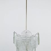J.T. Kalmar Vienna Lustre Mid-Century in Glazed Glass, Austria, 1960s