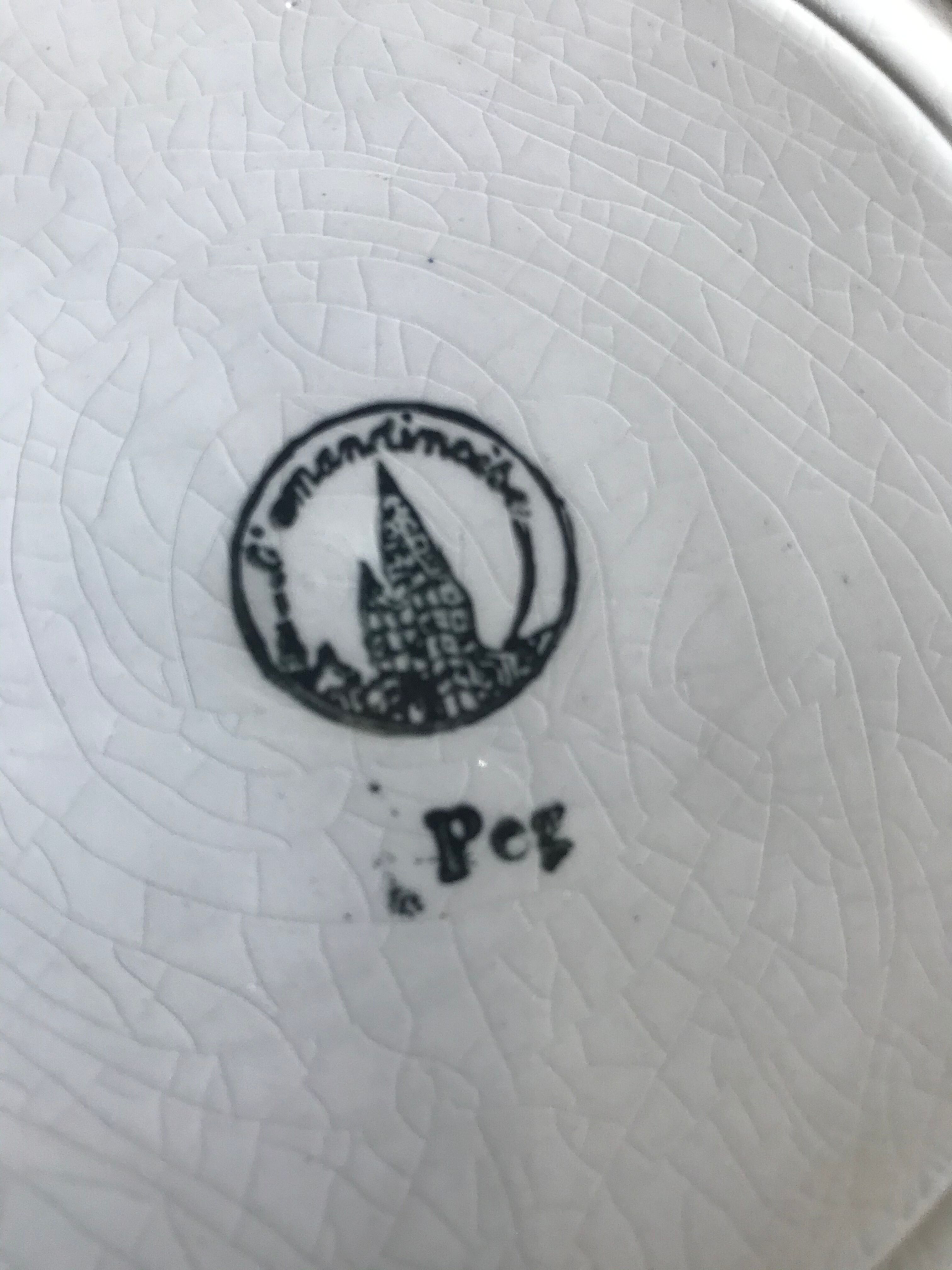 Assiettes plates St Amand