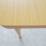 Table de cuisine en bois des années 1980