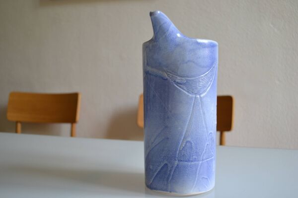 Pichet vase céramique signée