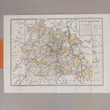 Poster / Map of Puy de Dôme