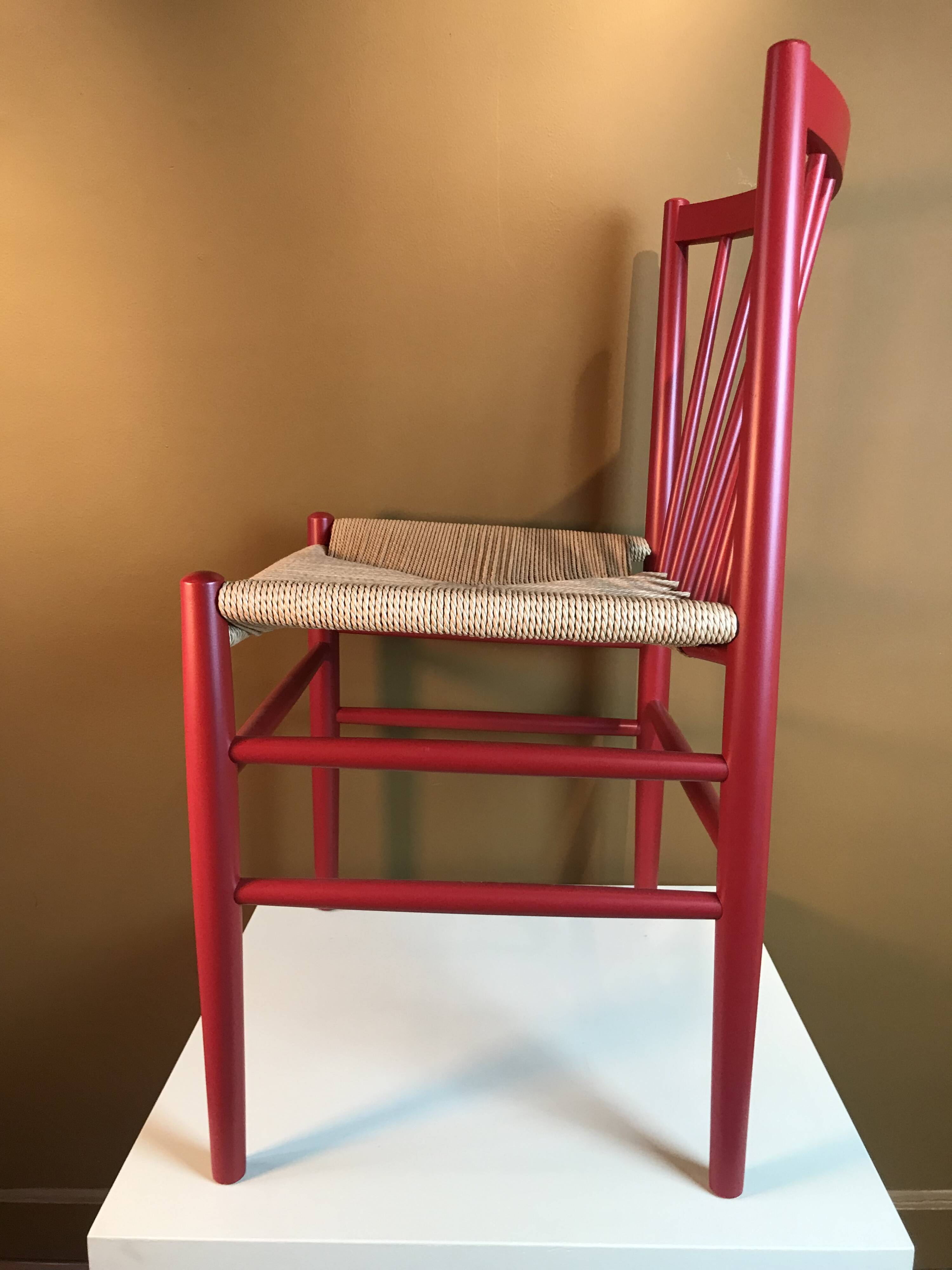 Oak j80 chair by Jørgen Bækmark for Fdb Mobler