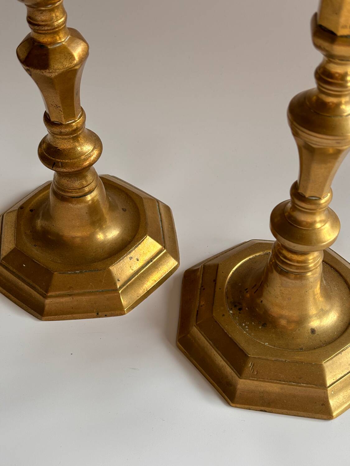 Brass candle holders