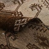 3x10 Dark Brown Oriental Persian Runner Rug 87x302Cm SK 21984