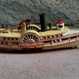 Old mechanical boat of the "Wilkins Toy Company"