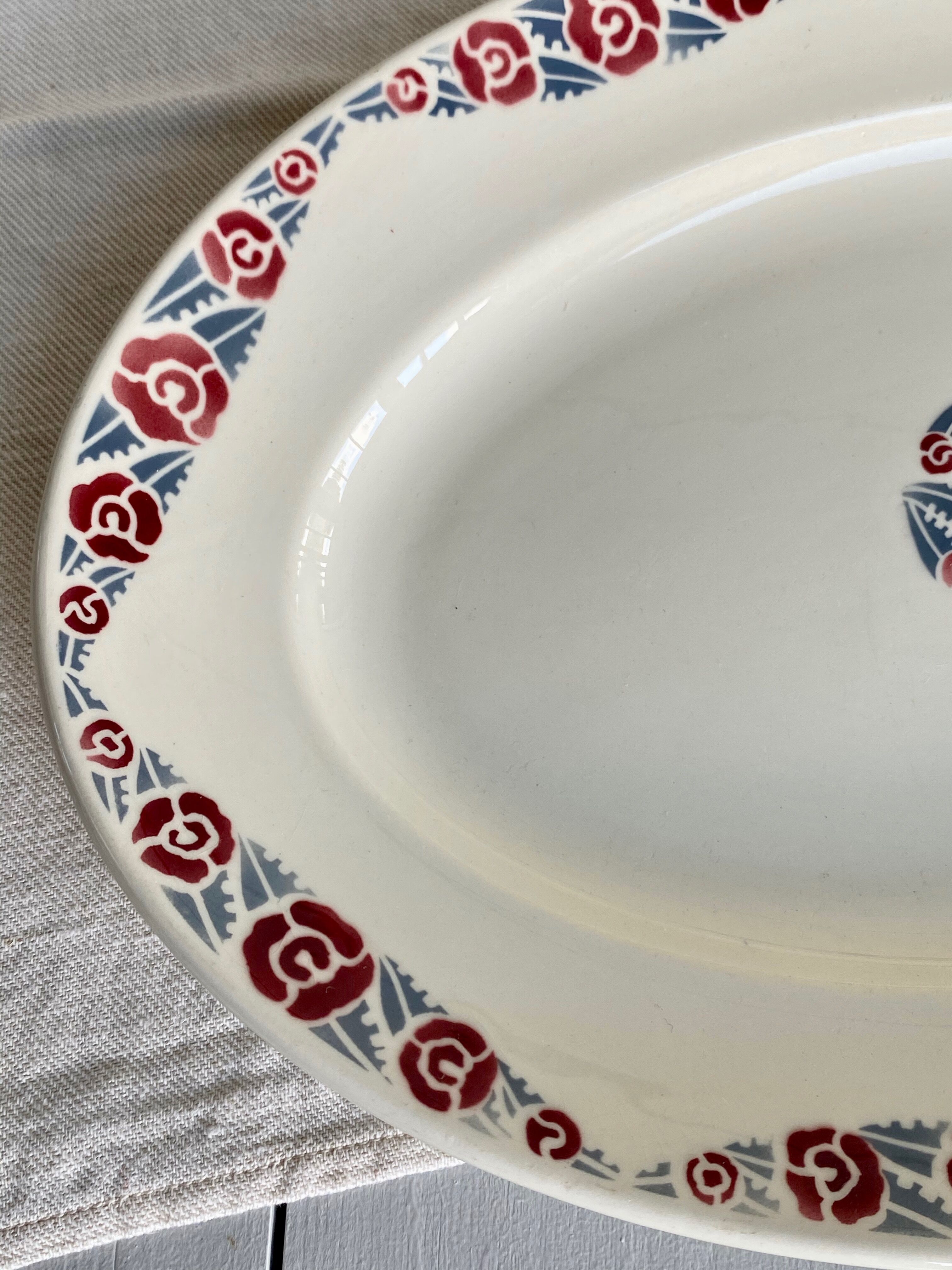 Duo of old badonviller dishes