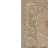 Vintage Turkish hand-knotted rug 141x146 cm