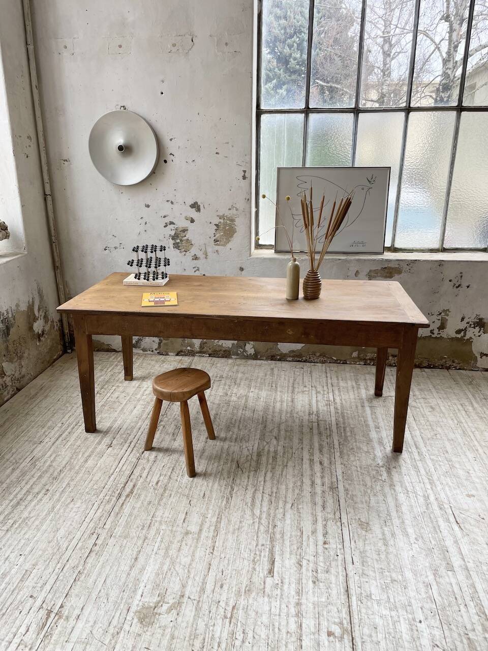 Oak farm table 2m