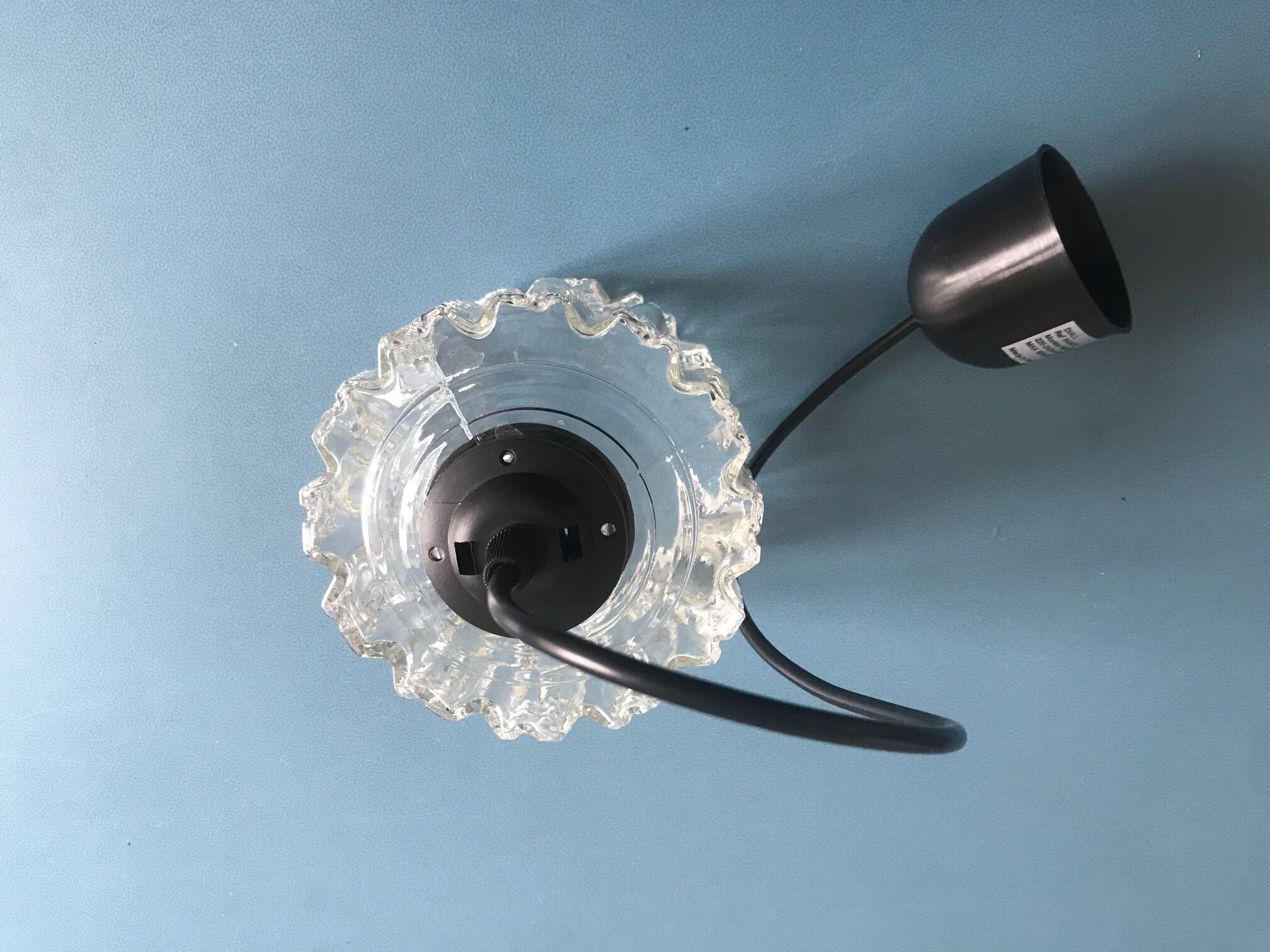 Moulded glass hanging