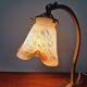 Art Deco desk lamp, signed Le verre Français, 1920s-30s