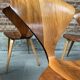 Set of 4 Norman Cherner chairs for Plycraft USA in teak, 1960s