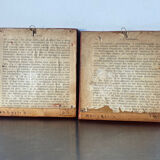 Paire de cadres en bois