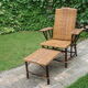 Rattan  and wicker lounge chair vintage 1920