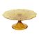 Art Deco Amber Cake Stand Depression Glass 31cm