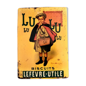 Metal advertising plate LU