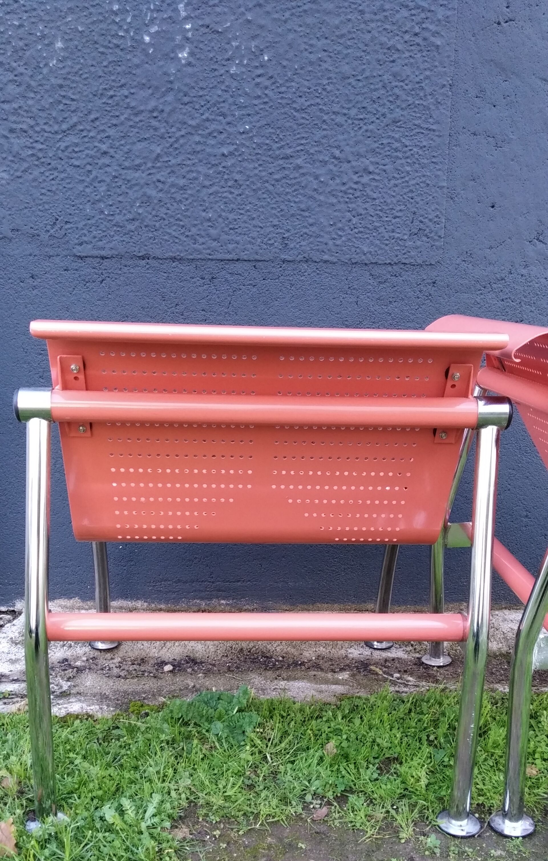 Metal waiting chairs