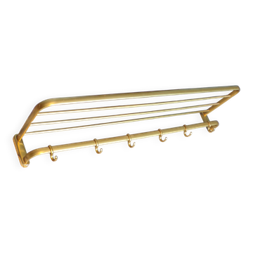 Vintage coat rack with 6 movable hooks