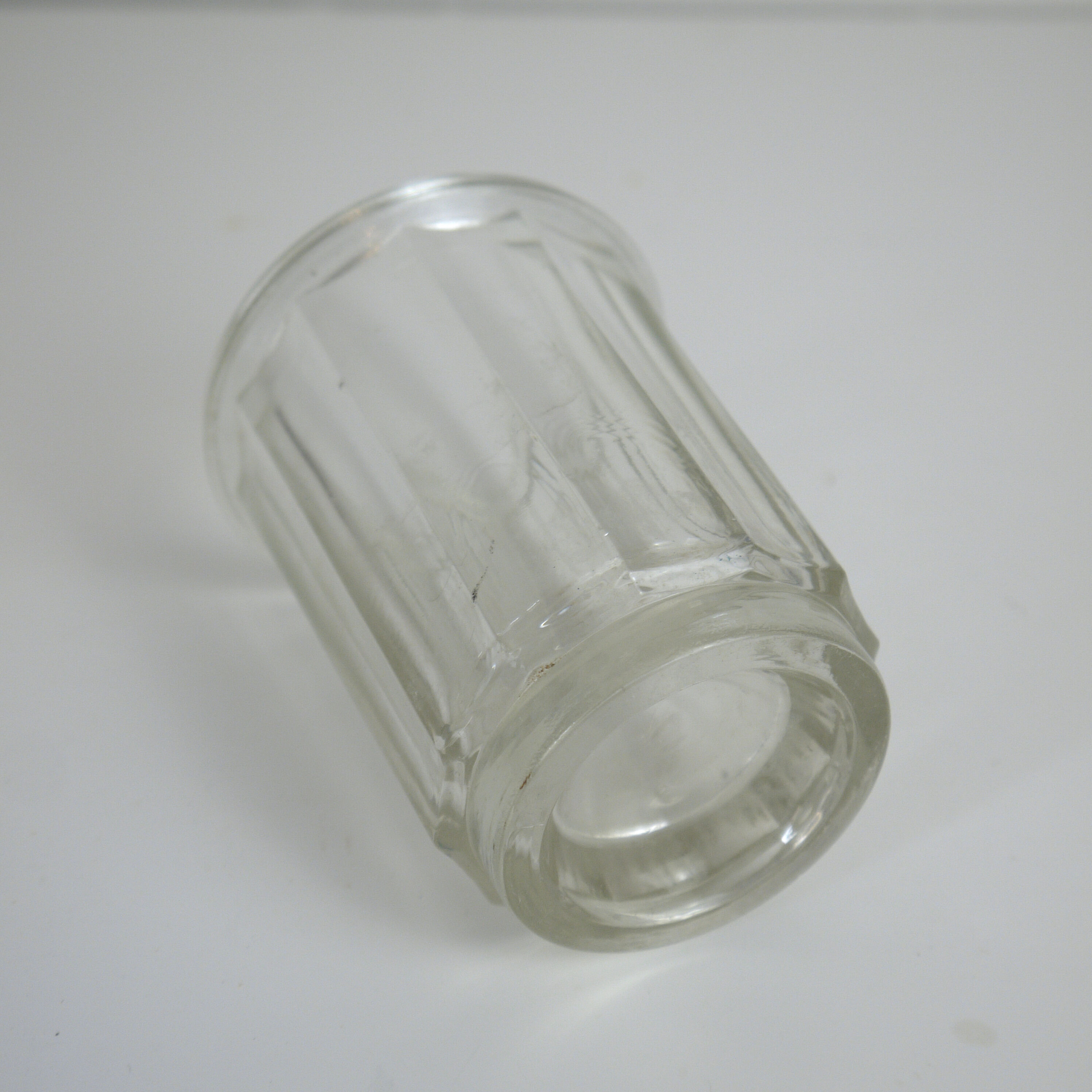 Lot of 3 thick glass jars