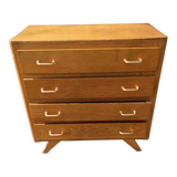 Vintage chest of drawers 4 drawers feet compass