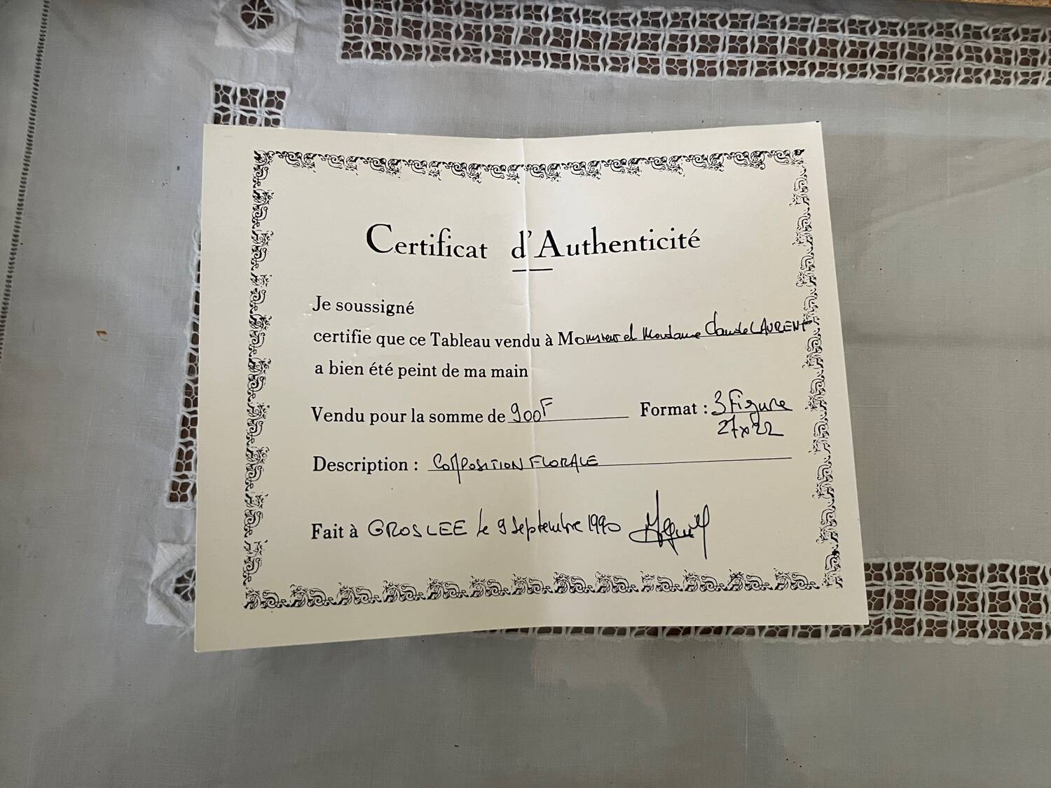 Oil on canvas - flowers - Abguillerm