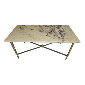 Rectangular marble coffee table