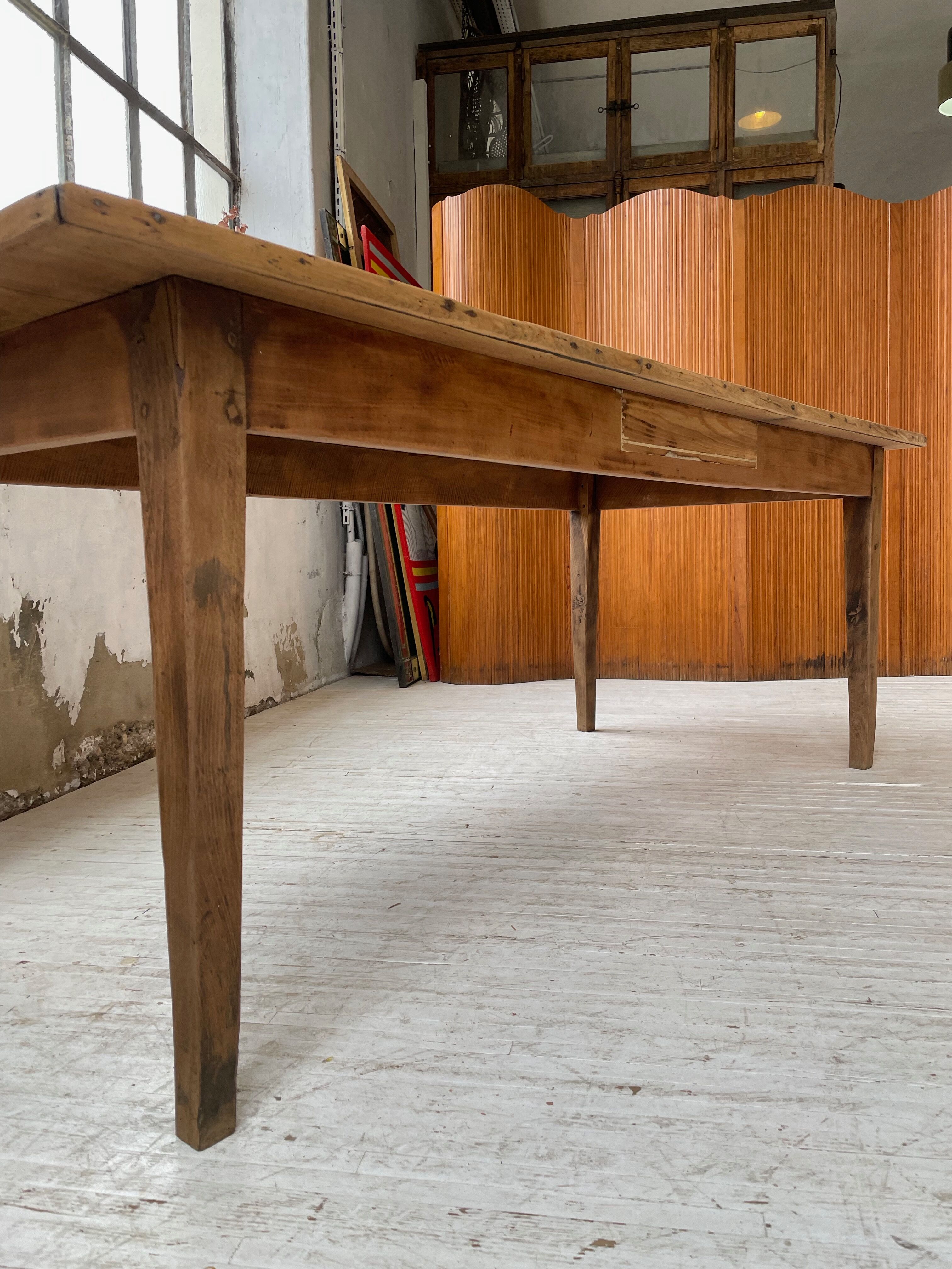 Oak farmhouse table 2m