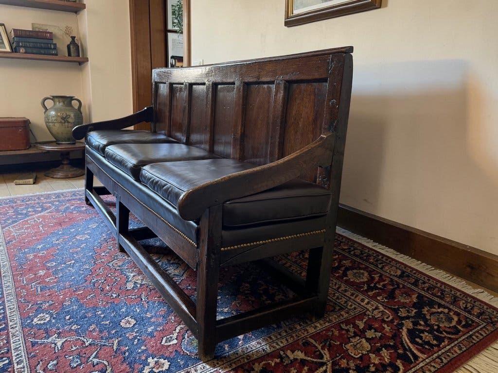 Vintage rustic wooden bench / antique bench