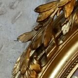 Mirror oval wood stuck and Golden State 110 x 68