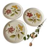 Set of 3 plates sarreguemines model Ramatuelle