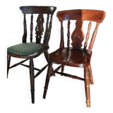 Bistro chairs and armchair