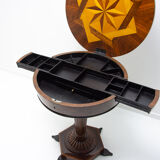 Table à cartes néo-baroque entièrement restaurée, fin du 19ème siècle, Autriche-Hongrie