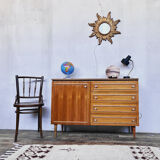 Scandinavian sideboard style walnut 1960