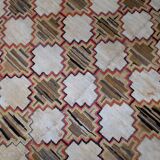 Handmade antique American hooked rug 180cm x 241cm 1880s