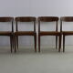 Set of four danish design dining chairs by Johanned Andersen for Uldum Møbe