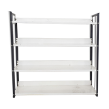 Black and white metal book shelves attrb. to Tomado, Holland, 1950's