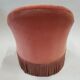 Fauteuil crapaud rose