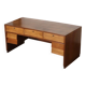 Bureau de réalisateur incurvé en noyer, Italie, années 1940