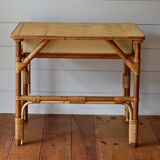 Rattan and wicker desk