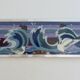 Futuristic tapestry, made of wool, framed, seagulls, ocean, fish, 1970.