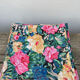 12 napkins table fabric with flowers vintage 1970