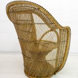 Paire de fauteuils Emmanuelle en osier de style Mid-Century Modern de Kok Maison, 197